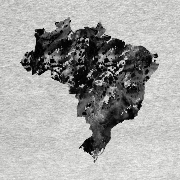 Brasil map by erzebeth